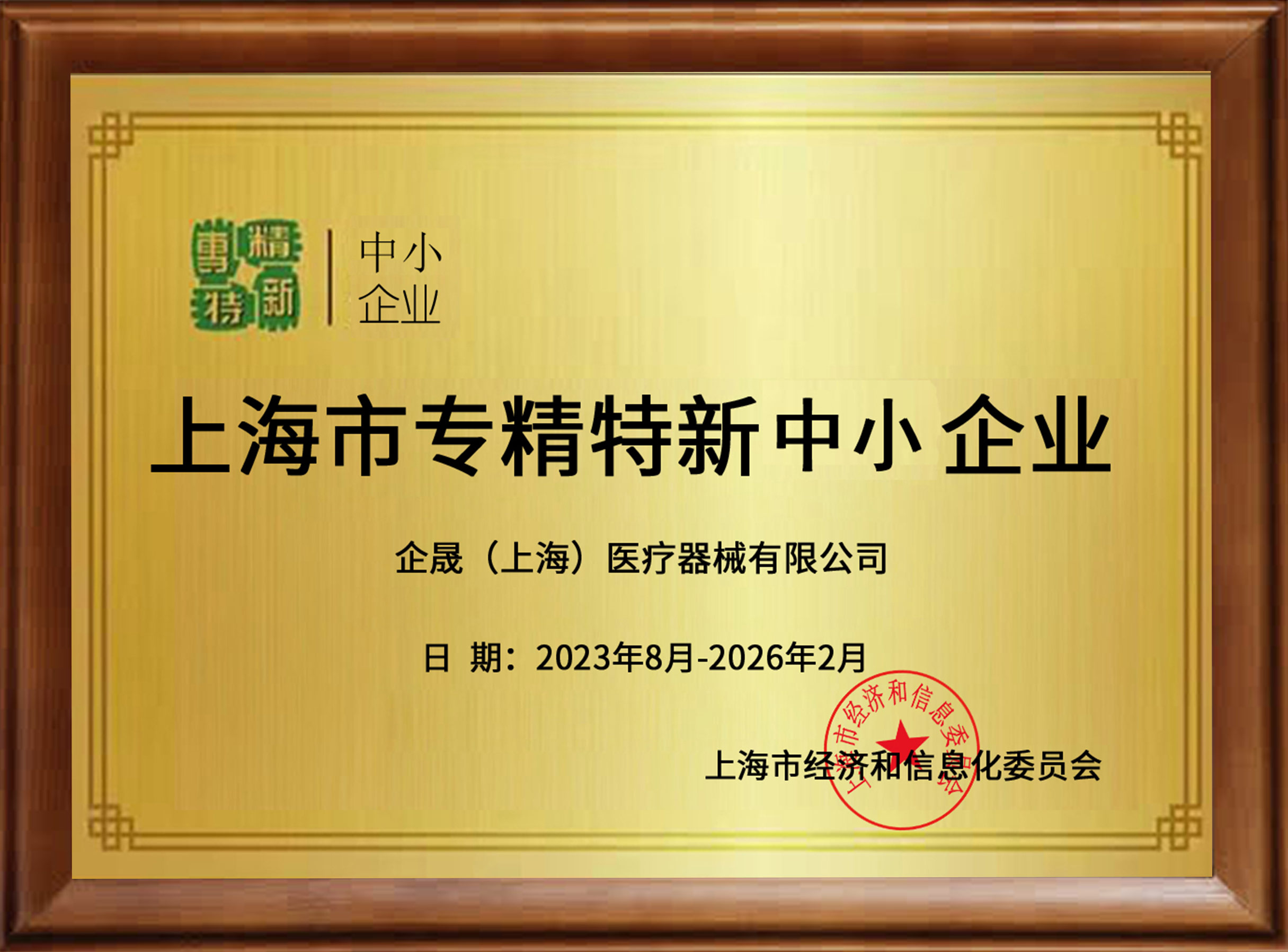 上海市专精特新中小企业