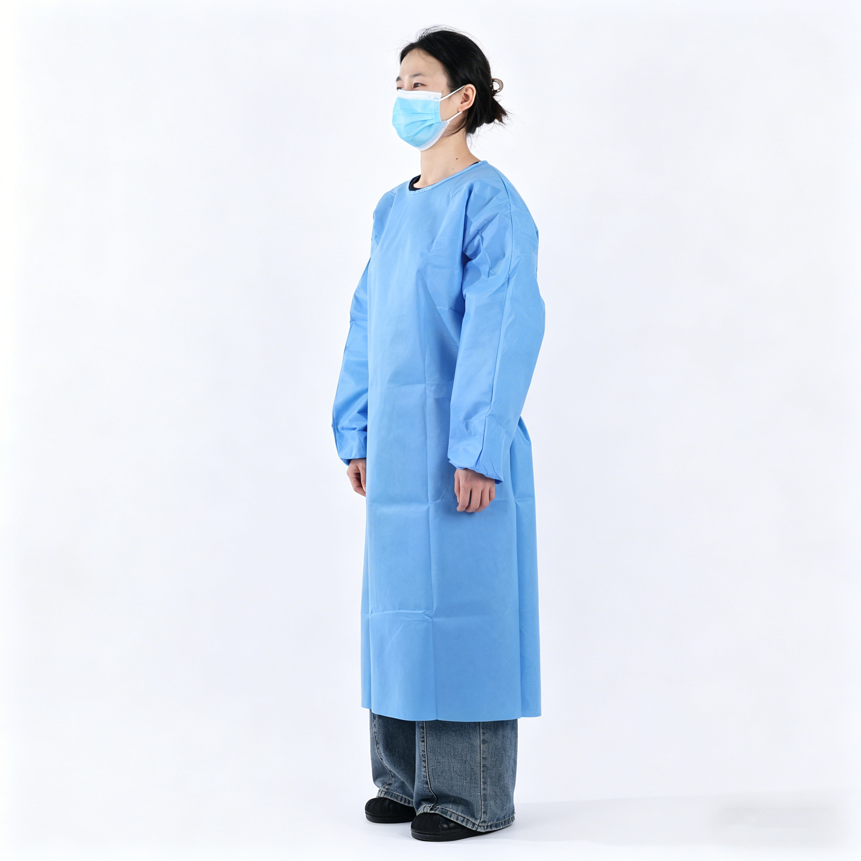 旭辉 一次性使用手术衣 A型 中号  全塑袋图片 3
